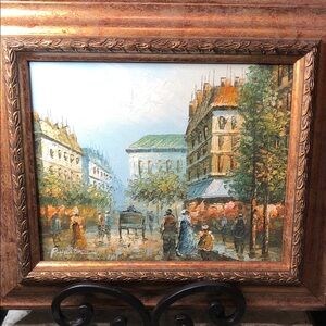 “Parisian street scene” by P. Hunter
